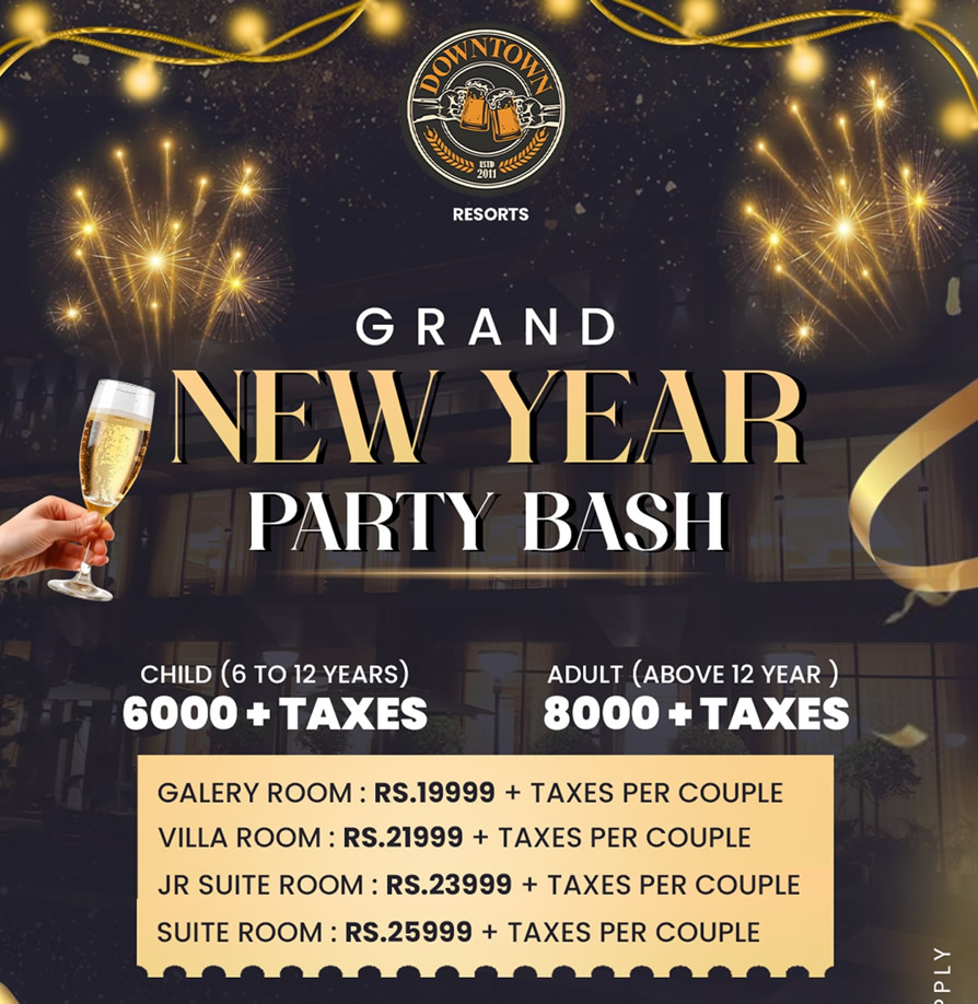 Downtown Resort Gurgaon New Year Packages 2026